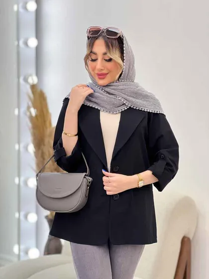 مانتو کتی دو دکمه ثمین