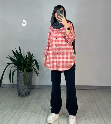 مانتو چهارخونه ویدا