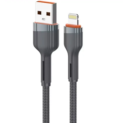 کابل شارژ لایتنینگ الدنیو LDNIO مدل LS641 توان 30 وات یک متری