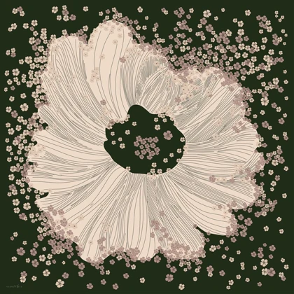 روسری ابریشم توییل شکوفه