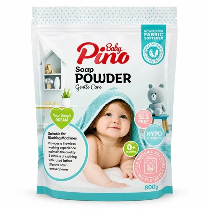 پودر صابون ماشین لباسشویی نوزاد و کودک پینو 800 گرمی
