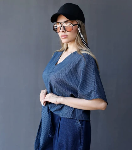 شومیز گره‌ای Pinki 5692 در پنج رنگ