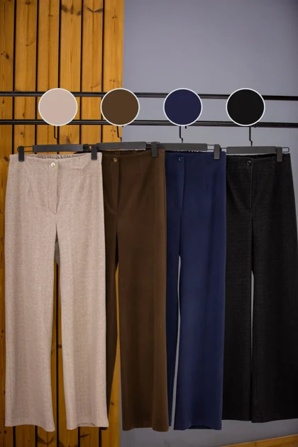 شلوار زنانه کشمیر کمر سر خود