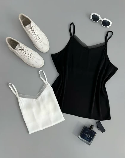 تاپ ساتن لبه ارگنزا کد 2890