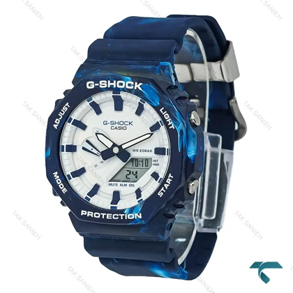 ساعت جیشاک GA2100 مردانه سرمه ای طرح دار GShock-8389-G