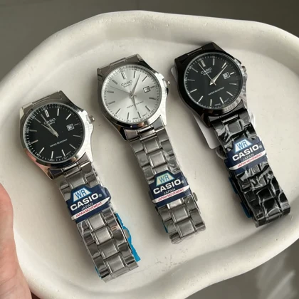 ساعت بند استیل CASIO ساعت کاسیو تاریخ شمار