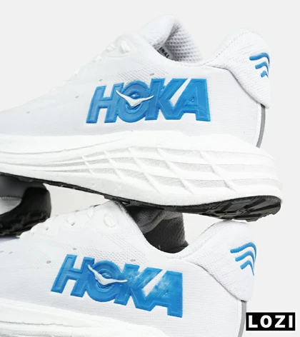 کفش کتانی سفید آبی HOKA