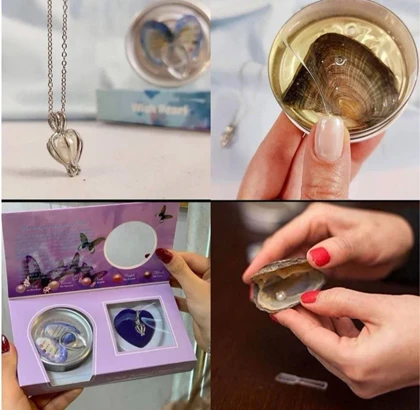 ست گردنبند مروارید عشق (Wish Pearl) - هدیه اختصاصی ولنتاین و روز عشق