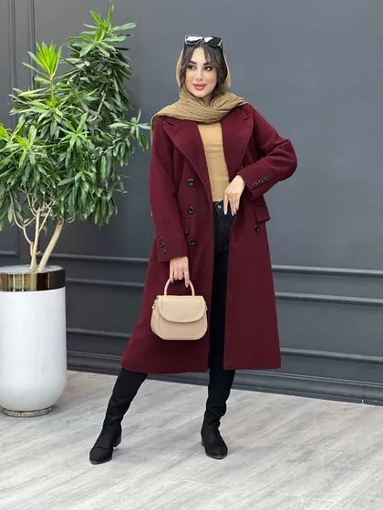 پالتو بلند شش دکمه