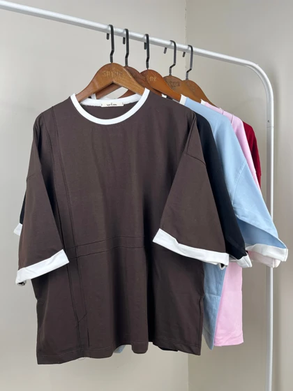 تیشرت باکسی یقه گرد