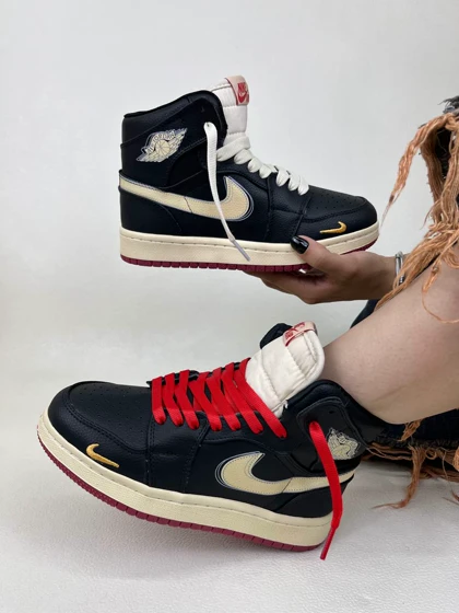 کتانی ساق‌دار زنانه ساق‌دار ایر جردن 1 NIKE AIR JORDAN 1 BICYCLE کد 912 دختر طهرونی