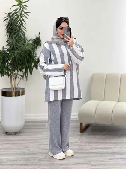 ست بافت راه راه مهناز