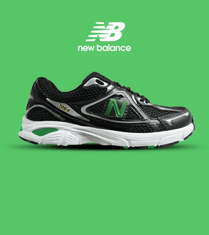 کفش کتانی مردانه و زنانه مشکی سبز NEW BALANCE 1064 V.2 مدل 6361