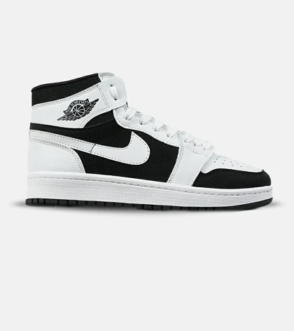 کفش کتانی ساق‌دار مردانه و زنانه مشکی سفید NIKE jordan 1 مدل 7700