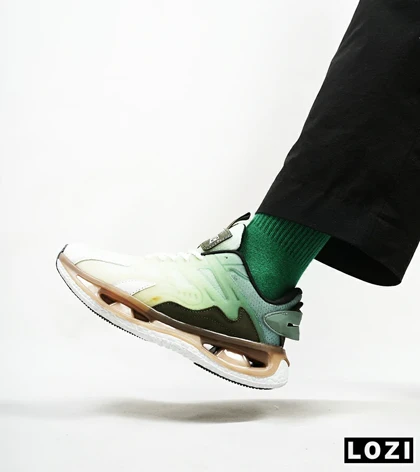 کفش کتانی مردانه سبز قهوه ای ADIDAS Customize Run