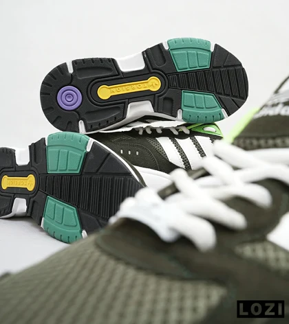 کفش کتانی مردانه سبز سفید ADIDAS torsion