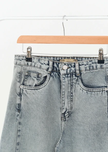 شلوار فول بگ جین زاپ‌دار