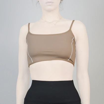 نیم‌تنه ورزشی زنانه لولولمون مدل 4H0298 نسکافه ای