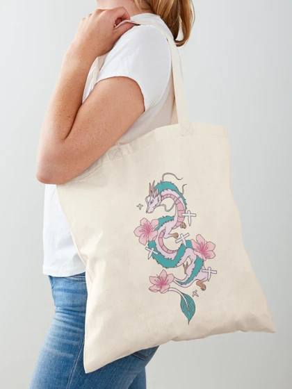 توت بگ طرح Chihiro Spirited Away - Haku Dragon With Paper Birds کد 271721