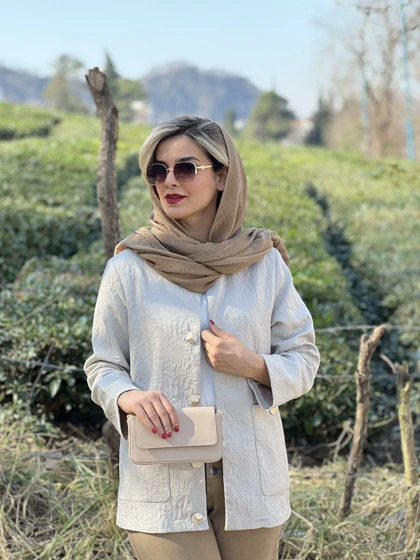 کت ژاکارد ابریشم