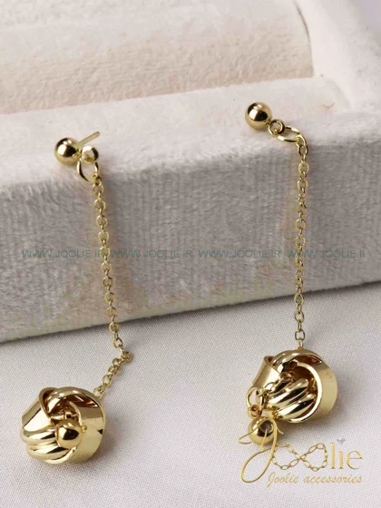 گوشواره زنانه طرح طلا مدل رسا کد E1175