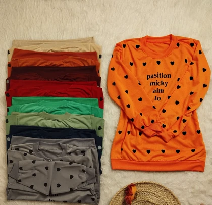 بلوز دورس قلب زنانه کد 403072