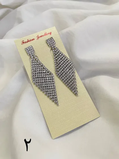 گوشواره مجلسی فول نگین