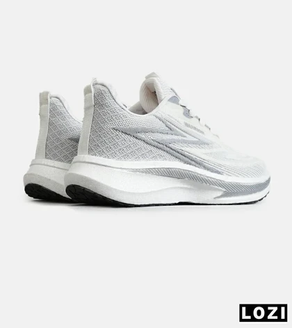 کفش کتانی مردانه و زنانه سفید طوسی GENERIC All Run مدل 7852