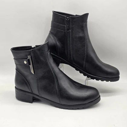 نیم بوت زیپی سگکدار