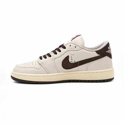 کفش و کتانی مردانه مدل نایک ترویس NIKE TRAVIS رنگ کرم قهوه ای کد 30999