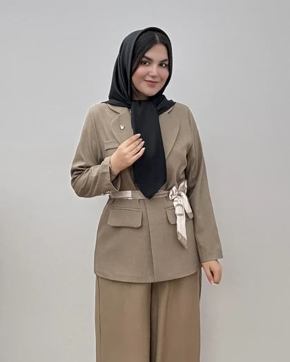 روسری ساتن مشکی