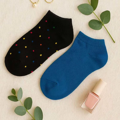 جوراب زنانه اسمارا کد Z-TD43 مجموعه 2 عددی