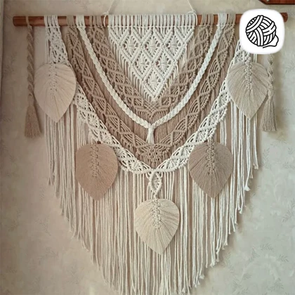 دیوار کوب مکرومه بافی مدل پرنسس (1متر طول)