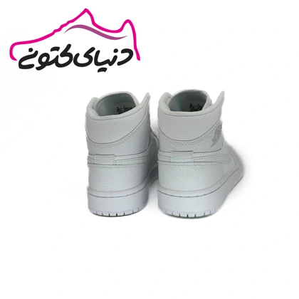 کتانی جردن 1 ساق‌دار سفید اورجینال
