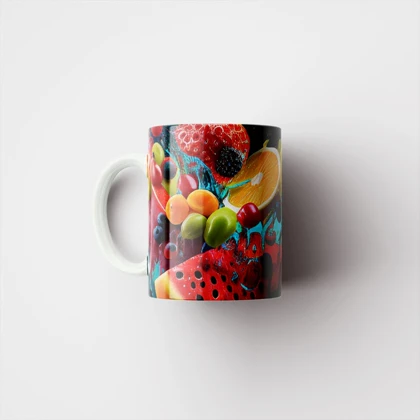 ماگ پاد آفرین طرح میوه ای کد 976