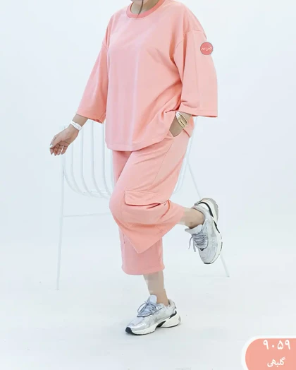 ست تیشرت شلوارک کارگو 9059