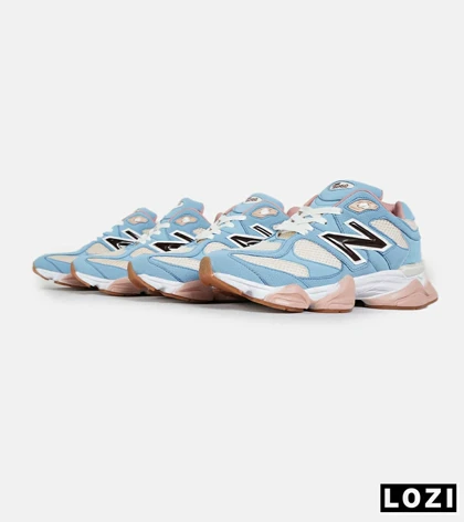 کفش کتانی مردانه و زنانه آبی کرم گلبهی NEW BALANCE 9060 مدل 7230