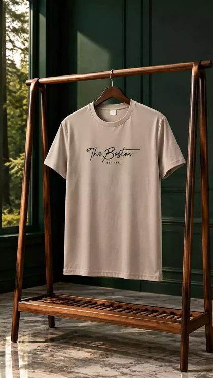 تیشرت مردانه طرح the boston
