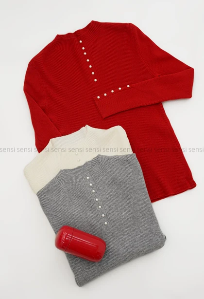 بلوز بافت مرواریدی وارداتی کد1004713