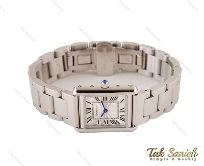ساعت کارتیه تانک نقره ای زنانه Cartier-3694-L