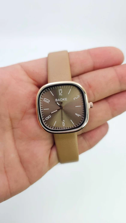 ساعت مچی زنانه باوک BAOKE بند چرمی ، اسپرت و روزمره با جعبه کادویی