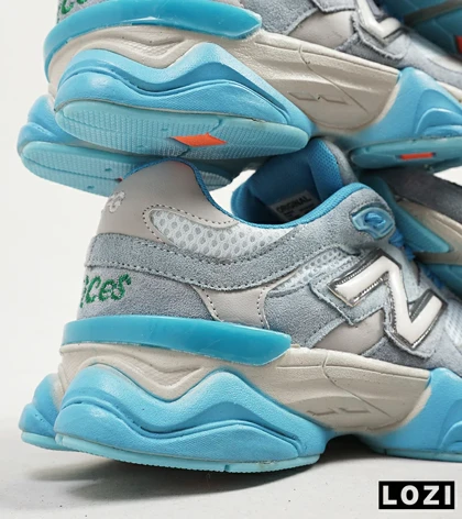 کفش کتانی مردانه طوسی آبی NEW BALANCE 9060