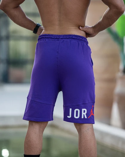 شلوارک بگ طرح JORDAN بنفش