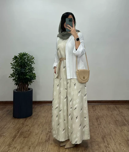 سرهمی شکوفه همراه با کمربند 5(ایراد دار)