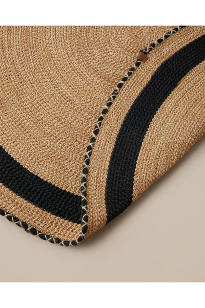 کیلیم دکوراتیو جوت Barley انگلیس هوم 120 سانتی‌متر - قهوه‌ای