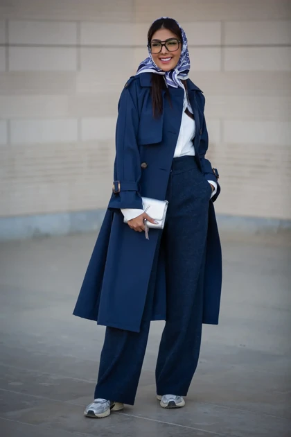 بارانی سانتانا بلند 6 دکمه