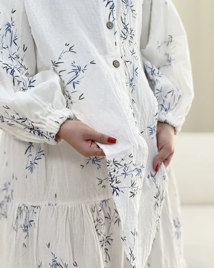 ست کراپ ودامن گلبرگ