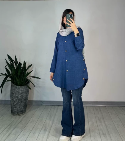 مانتو دکمه دار آواز