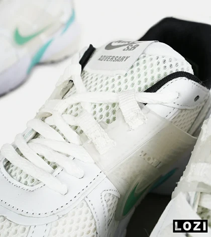 کفش کتانی مردانه و زنانه سفید سبز Nike cushlon