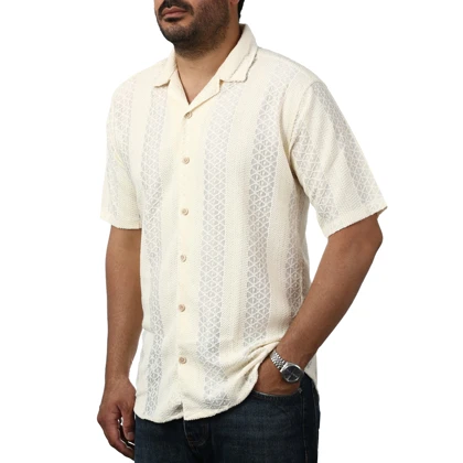 پیراهن آستین کوتاه مراکشی مردانه مدل 6211815